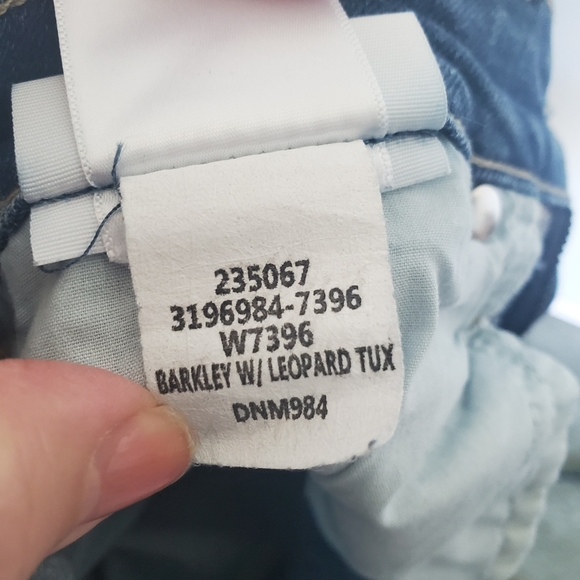 Paige Leopard Tux Stripe Skinny Jeans Size 27 - Picture 12 of 12